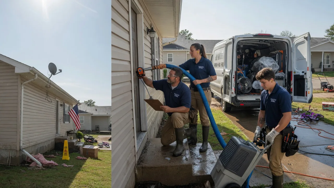 Ceiling Water Damage Restoration in Eakly, OK near me